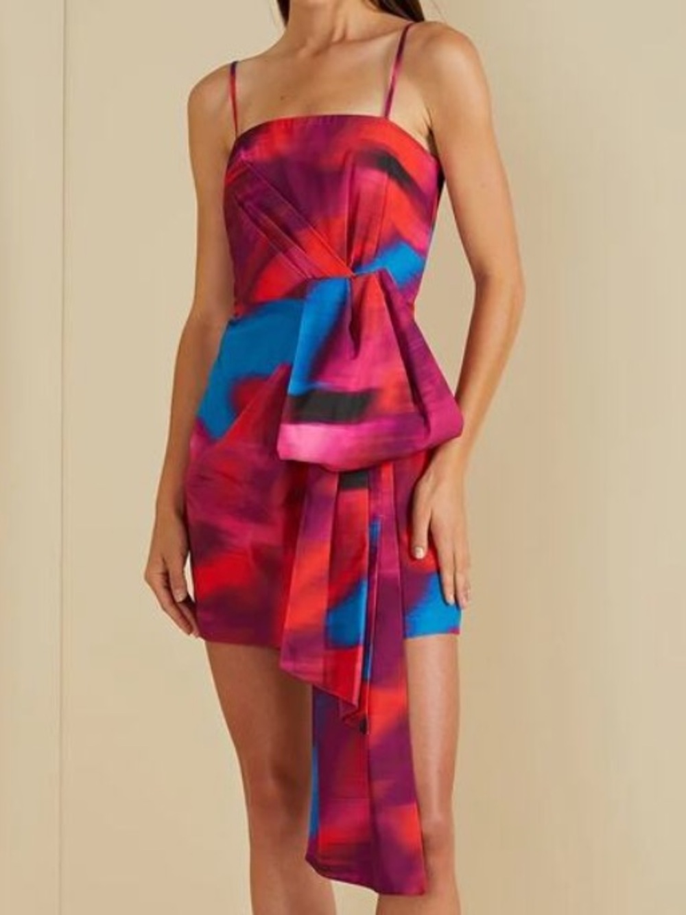 Amur Finnegan Bow Mini Dress in Fire Ice 6